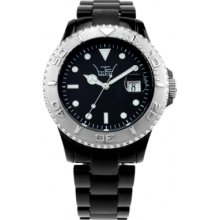 LTD-030702 LTD Watch Unisex Plastic 3 Hand Watch With Black Dial And B...