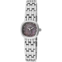 Lucien Piccard Watches Women's Teide White Crystal Black MOP Dial Stai