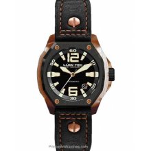 Lum-Tec Mens V-Series Automatic Black Dial Titanium Carbide V6