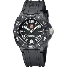 Luminox 201 Men's Sentry Silvertone Hands and Markers Black Dial Watch