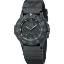 Luminox 3001.BO Men's Blackout Navy Seal Black Dial Dive Watch