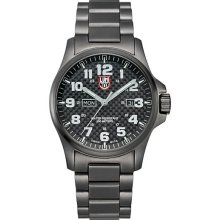 Luminox Mens Atacama Field Analog Stainless Watch - Black Bracelet - Carbon Fiber Dial - L1922