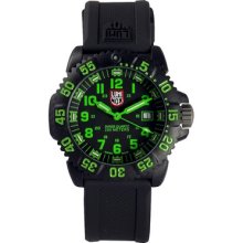 Luminox Men's EVO Navy SEAL Colormark Series 1 Watch - Carbon - Black Dial/Green Numbers - L3067
