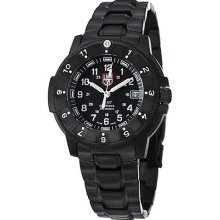 Luminox Men's 'night Hawk' Black Dial Black Stainless Steel Watch A.3402