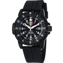 Luminox Men's 'NightHawk' Black Dial Black Rubber Strap Watch