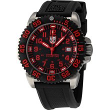 Luminox Navy Seal Colormark Black and Red Dial Mens Watch 3165