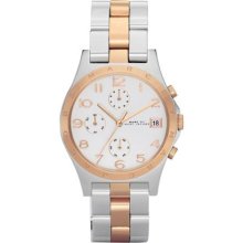 Marc By Marc Jacobs Two/tone Henry Chronograph Ladies Latest Watch Mbm3070