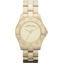 Marc by Marc Jacobs Gold Ion Plated Stainless Steel Bracelet 37mm MBM3126