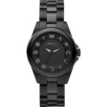 Marc By Marc Jacobs Bubble Black Stainless Bracelet Watch 36mm Mbm3113