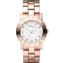 MARC by Marc Jacobs 'Amy' Crystal Bracelet Watch Rose Gold