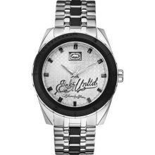 Marc Ecko E12514g1 Black Enamel Steel Bracelet Men's Watch