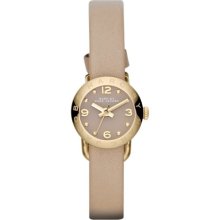 MARC-JACOBS MARC-JACOBS Amy Dinky Gold Tone Brown Dial Leather Watch