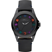 MARC-JACOBS MARC-JACOBS Bubble Large Black Patent Watch