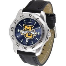 Marquette University Men's Leather Band Sports Watch