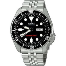 Men Seiko SKX007K2 Dive Automatic 200m Dive Watch Stainless