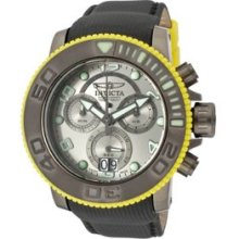 Men's 10713 Sea Hunter Pro Diver Chronograph Silver Grey Dial Black