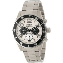 Men's 12912 Pro Diver Chronograph White Textured Dial Stainless Steel