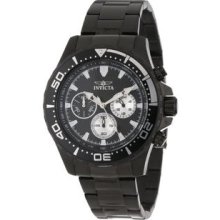 Men's 12919 Pro Diver Chronograph Black Textured Dial Black