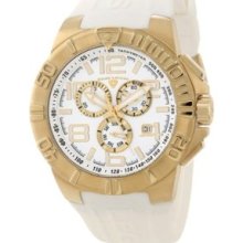 Men's 40118-YG-02 Super Shield Chronograph White Dial