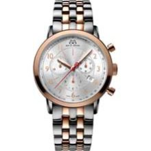 Men's 88 RUE DU RHONE Two-Tone Stainless Steel Watch with Silver Dial