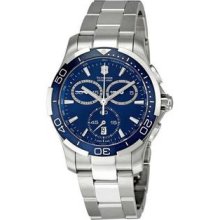 Men's Alliance Chronograph Stainless Steel Case and Bracelet Blue