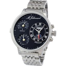 Mens Automatic Temperature Humidity Stainless Steel Wrist Watch Mnziassb3