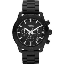 Men's black fossil keaton chronograph watch ch2816