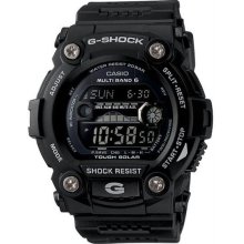 Men's Black G-Shock Atomic Moon Phase Tide Graph