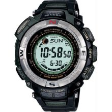 Men's Black Multi-Band Triple Sensor Atomic Solar Pathfinder