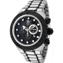 Men's Black Stripe Bezel Stainless Steel Subaqua 100m Chronograph Diver