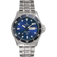 Men's Blue Dial Stainless Steel Marine