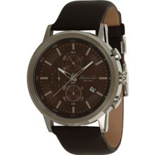 Men's Brown Kenneth Cole Chronograph Watch KC1928 ...