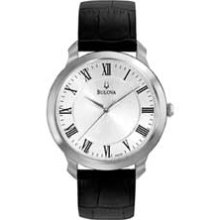 Men's Bulova Dress Collection Watch with Silver Dial (Model: 96A133) bulova