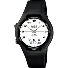 Men's casio classic analog digital dual time watch aw90h-7b