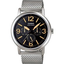 Men's Casio Steel Mesh Band Watch MTP1338D-1B2 ...