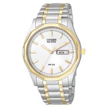 Men's Citizen Eco-Drive Sport Two-Tone Stainless Steel Watch with