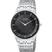 Mens Citizen Eco Drive Stiletto Watch in Stainless Steel (AR3010- ...