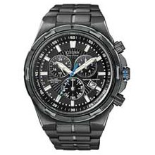 Men's Citizen Eco-Drive Perpetual Chronograph Watch with Black Dial (Model: BL5435-58E) citizen