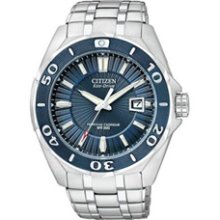 Men's Citizen Eco-Drive Signature Courageous Perpetual Calendar Watch with Blue Dial (Model: BL1258-53L) miscellaneous