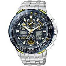 Men's Citizen Eco-Drive Skyhawk Blue Angels Chronograph Stainless