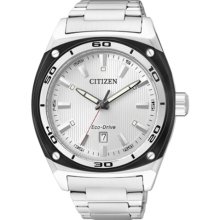 Men's citizen steel eco drive watch aw1041-53b