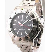 Mens Croton Steel Automatic 10 Atm Date New Watch CA301124SSBK