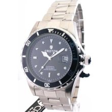 Mens Croton Steel Automatic Two Tone Divers Watch CA301094SSBK