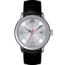 Men's Double 8 Origin Leather Watch with Silver Dial
