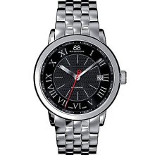 Men's Double 8 Origin Stainless Steel Watch with Black Dial