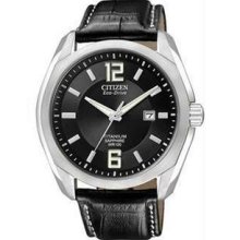 Men's Eco-Drive 180 Titanium Sapphire Black