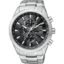 Men's Eco-Drive Stainless Steel Case and Bracelet Radio Controlled Chr