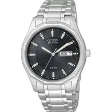 Men's Eco-Drive Stainless Steel Black