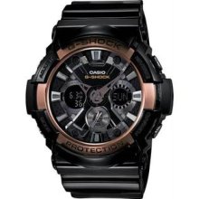 Men's G-Shock Plastic Resin Case and Bracelet Black Analog Digital