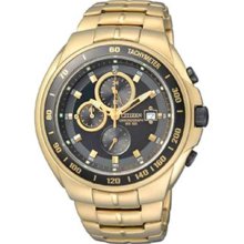 Men's gold tone citizen chronograph watch an4012-51e